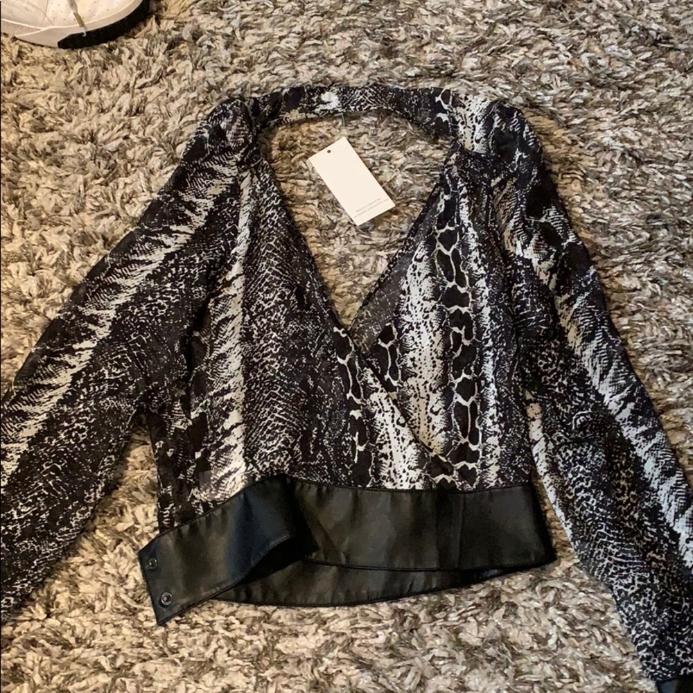 Animal print top